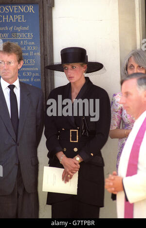 Royalty - Princess of Wales - Funeral of Adrian Ward-Jackson ...