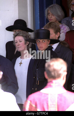 Royalty - Princess of Wales - Funeral of Adrian Ward-Jackson ...