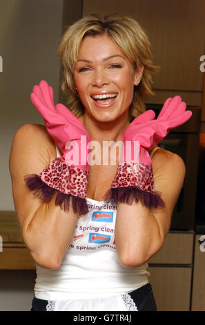 Model Nell McAndrew during her appearance on MTV's TRL UK, at the MTV