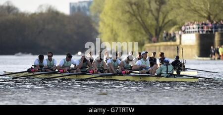 Rowing - 2015 BNY Mellon Boat Race - Oxford v Cambridge - River Thames Stock Photo