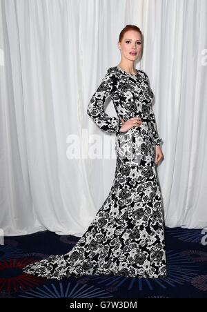 Jessica Chastain attending the Jameson Empire Film Awards 2015 held at Grosvenor House, on Park Lane, London Stock Photo