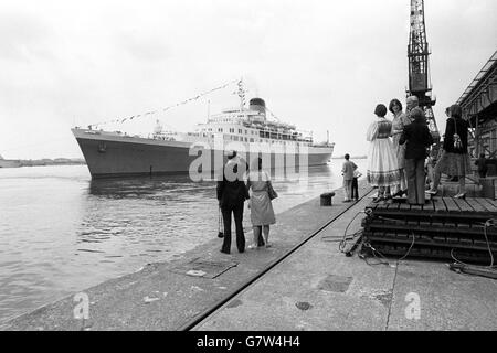 Transport - RMS Windsor Castle - Southampton Stock Photo