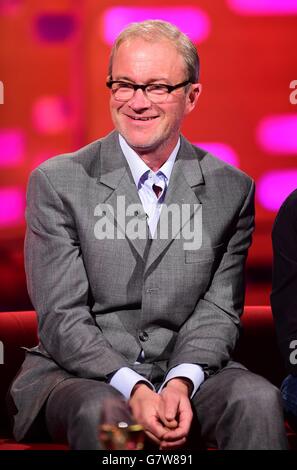 Harry Enfield pictured during filming of The Graham Norton Show at the London Studios, in central London. Stock Photo