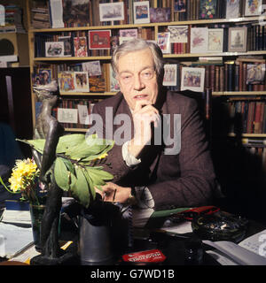 New poet Laureate, Cecil Day-Lewis pictured at his home in Greenwich, London. Stock Photo