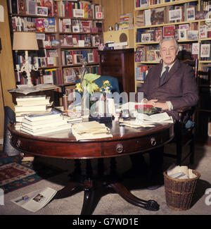 New poet Laureate, Cecil Day-Lewis pictured at his home in Greenwich, London. Stock Photo