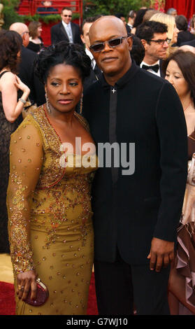 77th Academy Awards - Kodak Theatre. Samuel L Jackson and his wife LaTanya Richardson arrive. Stock Photo