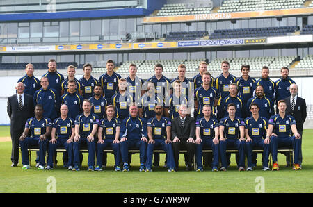 Cricket - Warwickshire CCC Media Day - Edgbaston. Warwickshire team group Stock Photo