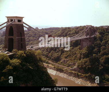 Buildings and Landmarks - Clifton Suspension Bridge - Avon Gorge, Bristol Stock Photo