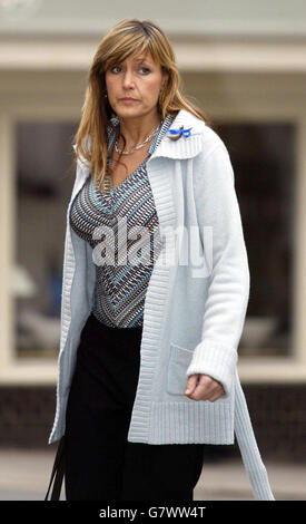 Jacob Wragg Case - Lewes Crown Court. Mary Wragg arrives. Stock Photo