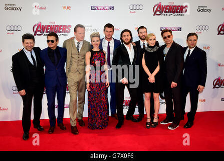 Marvel Avengers: The Age Of Ultron UK Film Premiere - London Stock Photo