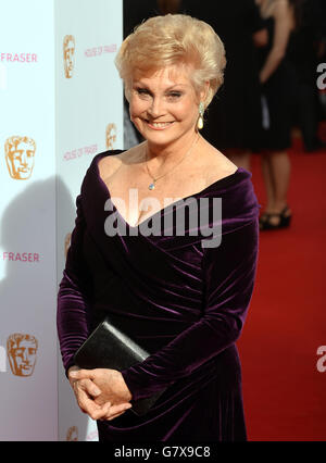 Angela Rippon arrives for the House of Fraser British Academy of Television Awards at the Theatre Royal, Drury Lane in London. Stock Photo