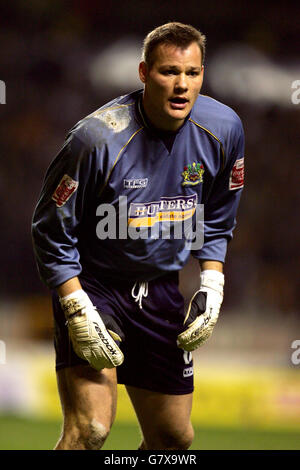 Soccer - Coca-Cola Football League Championship - Wolverhampton Wanderers v Burnley - Molineux. Brian Jensen, Burnley goalkeeper Stock Photo