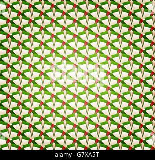 Vector Background of Abstract Greenish Seamless Pattern Stock Vector