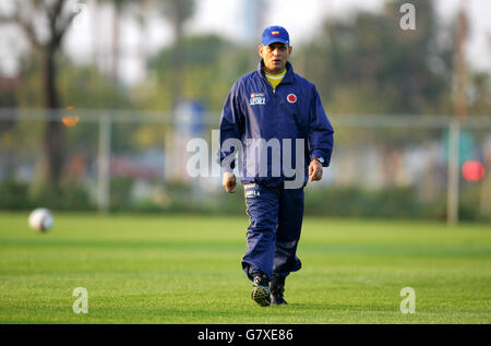 Soccer - International Friendly - USA v Colombia - training - Carson, California. Reinaldo Rueda, head coach / manager of Colombia Stock Photo