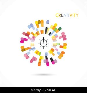 Creative circle abstract vector logo design template. Corporate business technology creative logotype symbol.Vector illustration Stock Vector