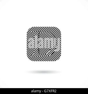 Creative D-letter icon abstract logo design vector template.D-alphabet symbol.Corporate business and education creative logotype Stock Vector