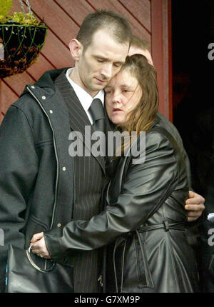 Andrew Morton funeral - St Dominic's church - Craigend Stock Photo