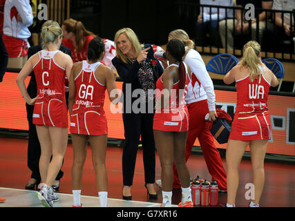 Netball - International Series - England v Trinidad and Tobago - Copper Box Arena Stock Photo