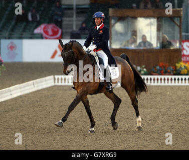 Great Britain's Carl Hester riding Nip Tuck competes in the Grand Prix de Dressage on the second day of the Royal Windsor Horse Show at Windsor Castle, Berkshire. Stock Photo