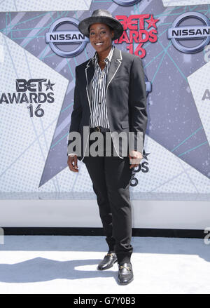 Los Angeles, California, USA. 26th June, 2016. Tish Hyman. Arrivals for the 2016 BET Awards held at the Microsoft Theater. Credit:  ZUMA Press, Inc./Alamy Live News Stock Photo