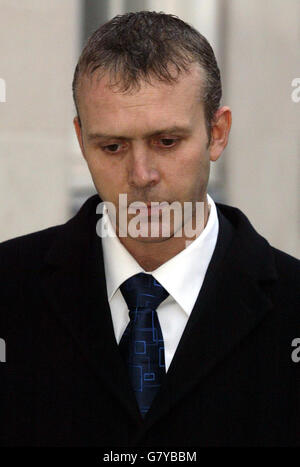Andrew Wragg leaves Lewis Crown Court. A father accused of murdering ...