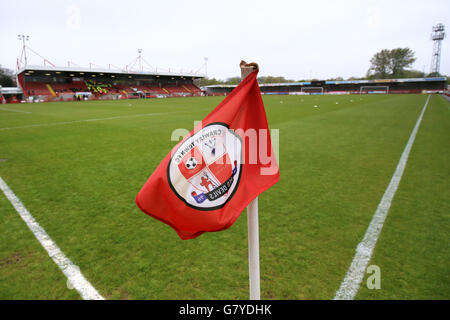 Soccer - Sky Bet League One - Crawley Town v Coventry City - Broadfield Stadium. A general view of the Broadfield Stadium, home of Crawley Town Stock Photo