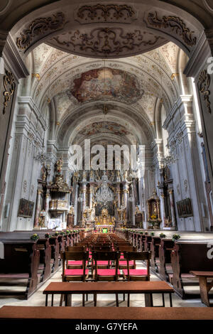 Parish church in Waidhofen an der Thaya, Waldviertel region, Lower Austria, Austria, Europe Stock Photo