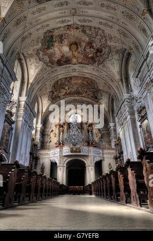 Parish church in Waidhofen an der Thaya, Waldviertel region, Lower Austria, Austria, Europe Stock Photo