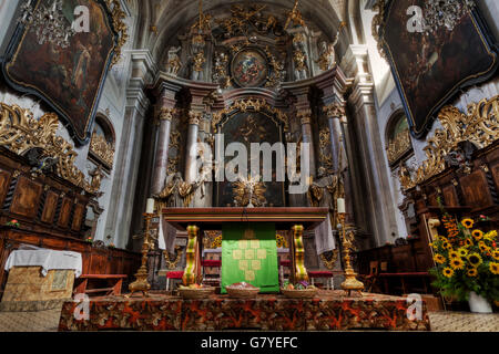 Parish church in Waidhofen an der Thaya, Waldviertel region, Lower Austria, Austria, Europe Stock Photo