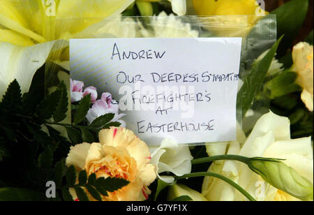 Andrew Morton funeral - St Dominic's church - Craigend Stock Photo