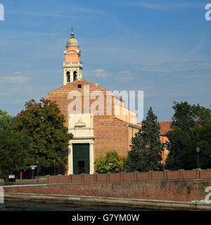 La chiesa ed abbazia di San Nicolò church, Lido, Venice Stock Photo