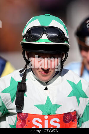 Jockey Charlotte Jenner during Discover Ascot Raceday at Ascot Racecourse, Ascot. Stock Photo