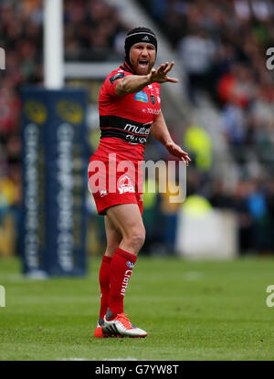 Rugby Union - European Champions Cup Final - Clermont Auvergne v Toulon - Twickenham Stadium Stock Photo