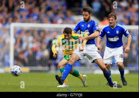 Soccer - Sky Bet Championship - Play Off - First Leg - Ipswich Town v Norwich City - Portman Road Stock Photo