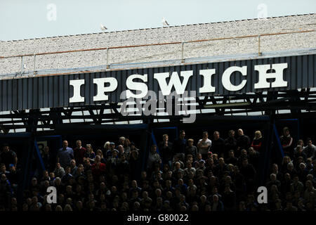 Soccer - Sky Bet Championship - Play Off - First Leg - Ipswich Town v Norwich City - Portman Road Stock Photo