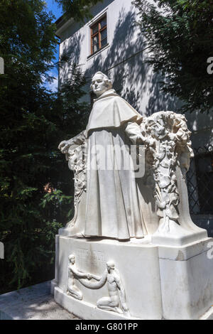 Statue of Gregor Mendel Brno Augustinian Monastery Abbey of St Thomas Brno Moravia, Czech Republic Stock Photo