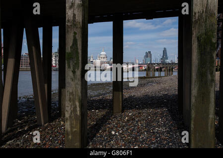 A general view of London looking across the River Thames Stock Photo