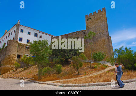 Palmela, Palmela castle now Pousada-hotel, Setubal district. Serra de Arrabida. Portugal. Europe Stock Photo