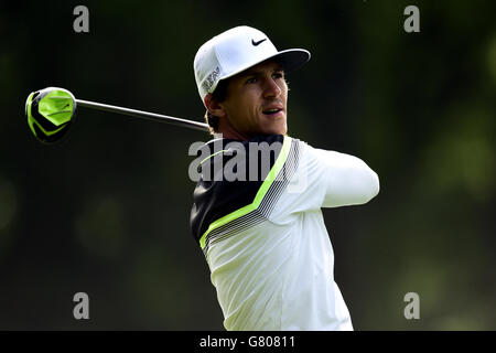 Denmark's Thorbjorn Olesen during day two of the 2015 BMW PGA Championship at the Wentworth Golf Club, Surrey. PRESS ASSOCIATION Photo. Picture date: Friday May 22, 2015. See PA story GOLF Wentworth. Photo credit should read: Adam Davy/PA Wire. RESTRICTIONS: . No commercial use. No false commercial association. No video emulation. No manipulation of images. Stock Photo