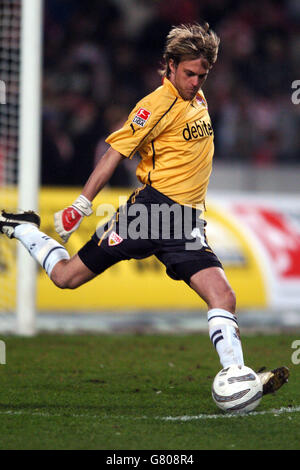 Soccer - German Bundesliga - VFB Stuttgart v SC Freiburg - Gottlieb Daimler Stadium. VFB Stuttgart goalkeeper Timo Hildebrand Stock Photo