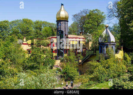 The Grugapark in Essen, Germany, a municipal park in the city center, with many plants, gardens, animals and leisure activity's Stock Photo