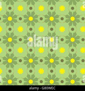 Abstract Vector Background of Seamless Geometric Green Pattern Stock Vector