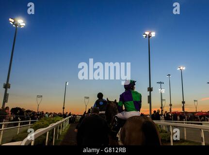 Hayley Turner heads into the parade ring to ride Elhamri in The ...