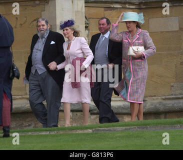 Royal Wedding - Marriage of Prince Charles and Camilla Parker Bowles - Service of Prayer and Dedication - St George's Chapel Stock Photo