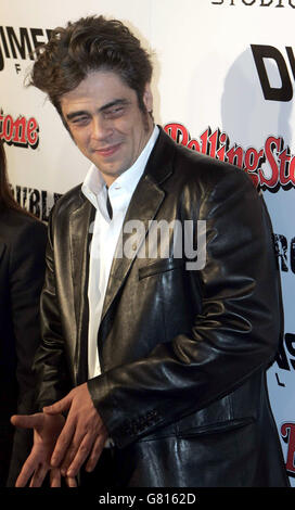 Los Angeles Premiere of Frank Miller's Sin City - The Mann National Theatre. Benicio Del Toro. Stock Photo