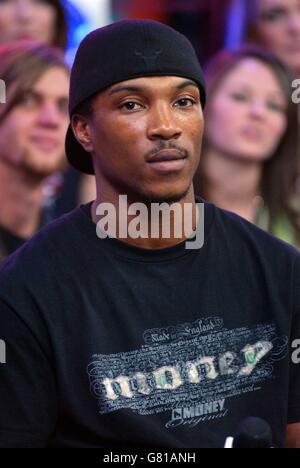 MTV's TRL - Total Request Live - Leicester Square. Asher D from the So Solid crew. Stock Photo
