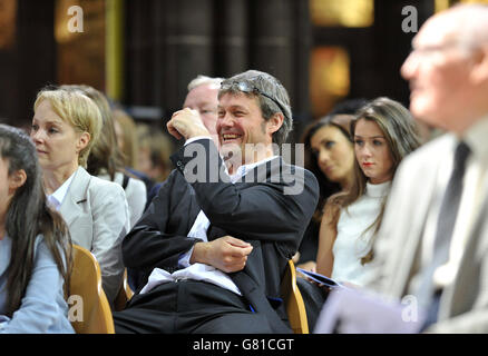 Sally Dynevor (left) and Brooke Vincent (right) at a memorial service for Coronation Street star Anne Kirkbride at Manchester Cathedral. Stock Photo