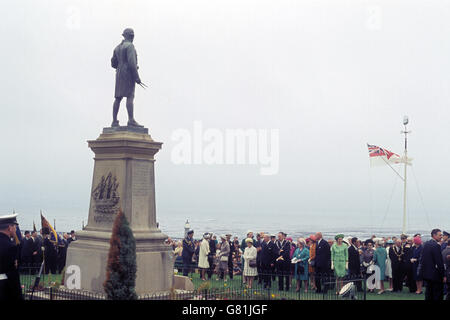 The bicentenary of the start of Captain James Cook's first great voyage of discovery is commemorated in Whitby. Stock Photo