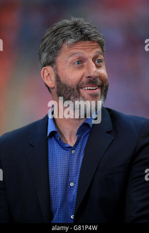 Football pundit Andy Townsend and television presenter Adrian Chiles ...