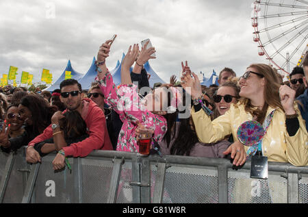 Parklife 2015 - Heaton Park Manchester - Day 2. Festival goers on day 2 ...